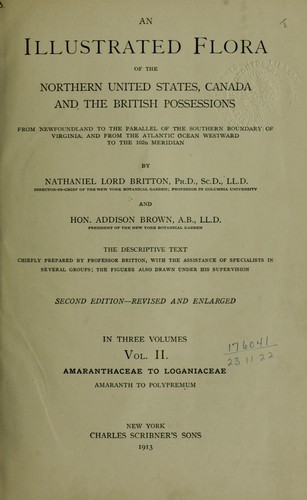 An illustrated flora of the northern United States, Canada and the British possessions, Vol. II