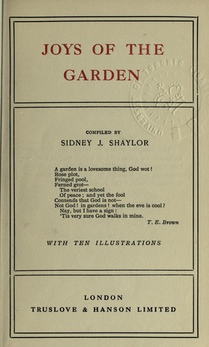 Joys of the garden