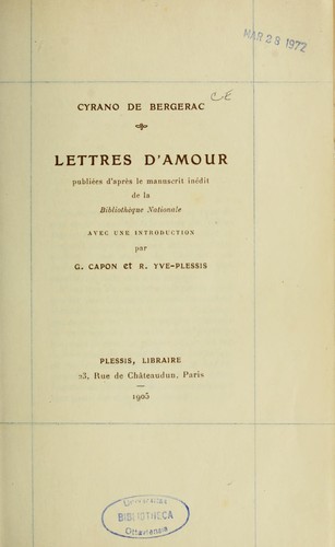 Lettres d'amour