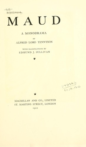 Maud, a monodrama