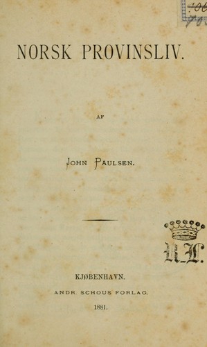 Norsk provinsliv
