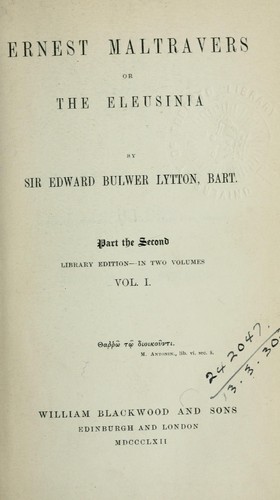 Ernest Maltravers