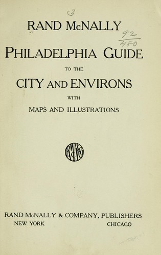 Rand McNally Philadelphia guide to the city and environs