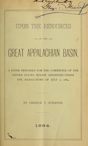 Upon the resources of the great Appalachian basin