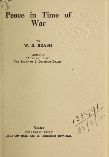Peace in time of war