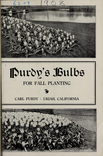 Purdy's bulbs for fall planting