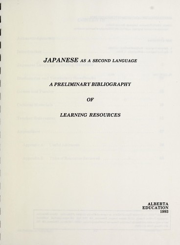 Japanese as a second language