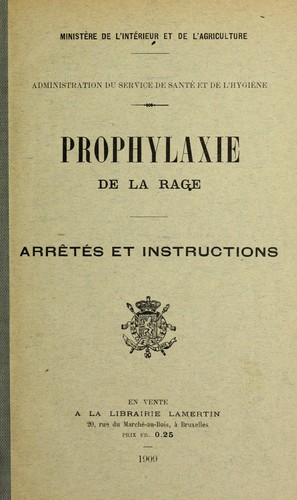 Prophylaxie de la rage