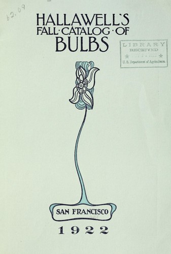 Hallawell's fall catalog of bulbs