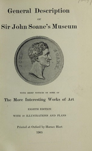 General description of Sir John Soane's Museum