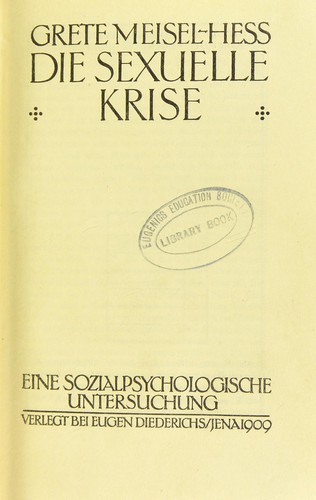 Die sexuelle krise