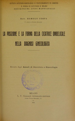 La posizione e la forma della cicatrice ombelicale nella diagnosi ginecologica