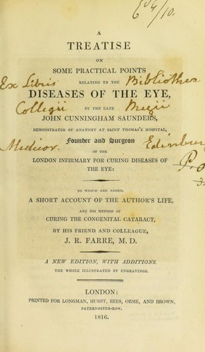 A treatise on some practical points relating to the diseases of the eye
