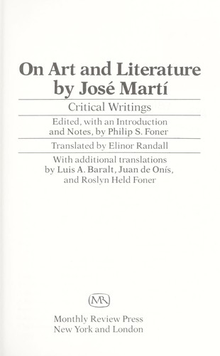 On art and literature : critical writings