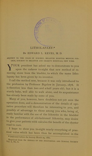 Litholapaxy