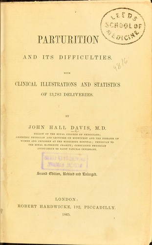 Parturition and its difficulties