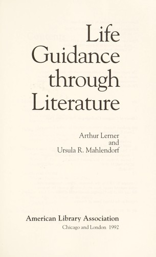 Life guidance through literature