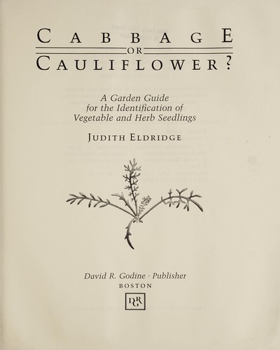 Cabbage or cauliflower?