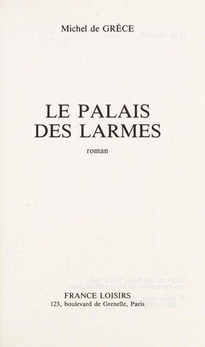 Le palais des larmes