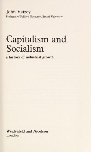 Capitalism and Socialism