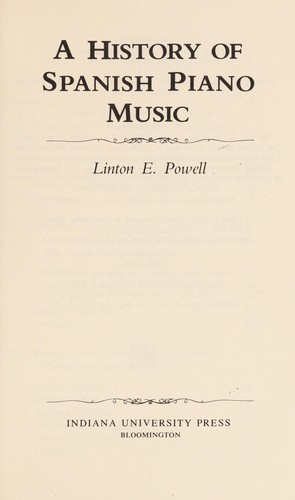A history of Spanish piano music