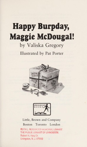 Happy burpday, Maggie McDougal!