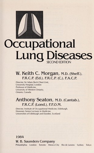 Occupational lung diseases