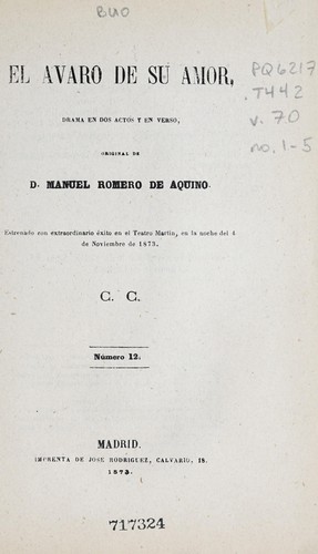 El avaro de su amor