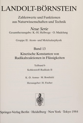 Landolt-Bvrnstein