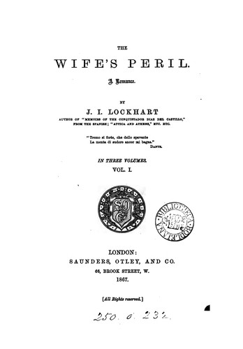 The wife's peril: A Romance