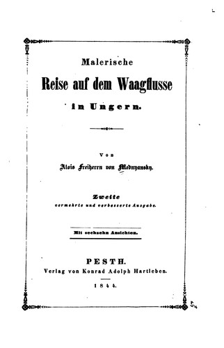 Malerische Reise auf dem Waagfhusse in ungern