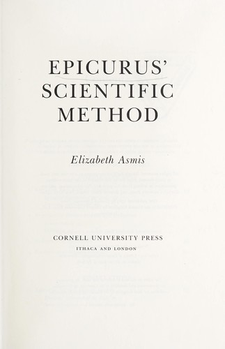 Epicurus' scientific method