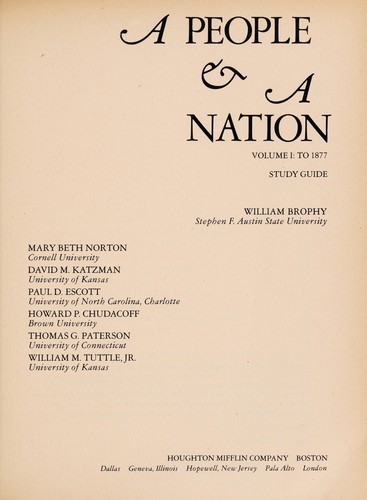 A people & a nation