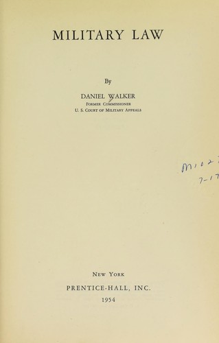 Military law