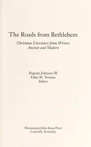 The Roads from Bethlehem