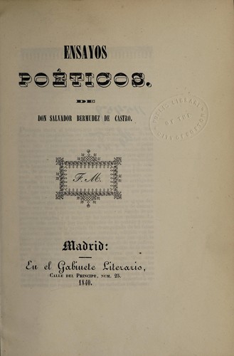 Ensayos poeticos