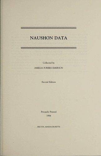 Naushon data