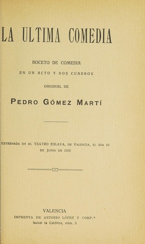 La última comedia