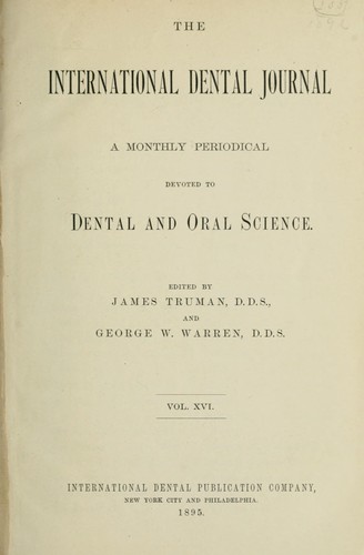 The international dental journal .