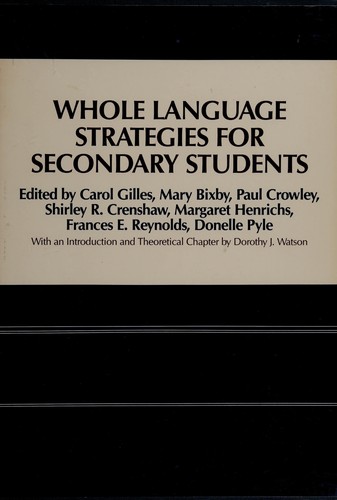 Whole language strategies for secondary students