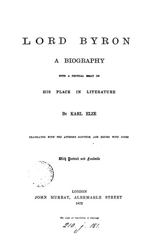 Lord Byron.