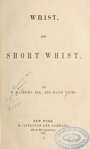 Whist, and Short whist