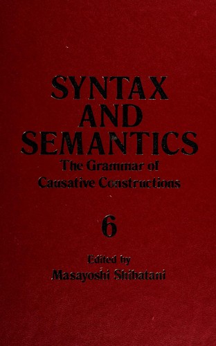 The Grammar of causative constructions