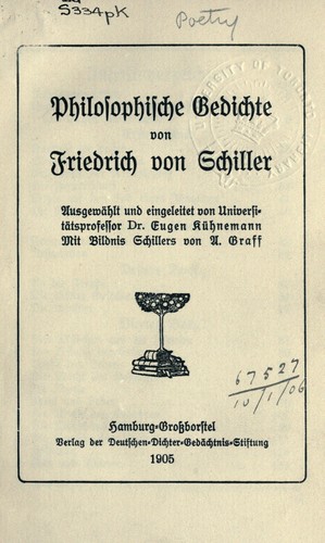 Philosophische Gedichte