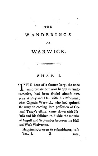 The wanderings of Warwick