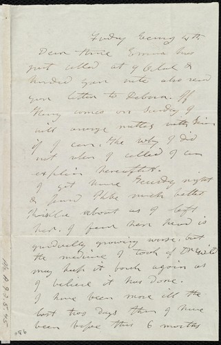 [Letter to] Dear Anne