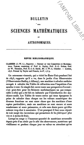 Bulletin des sciences mathématiques