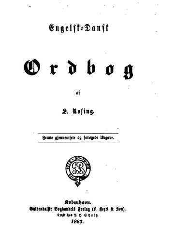 Engelsk-dansk Ordbog