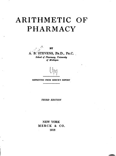 Arithmetic of Pharmacy