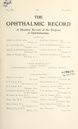 The Ophthalmic record